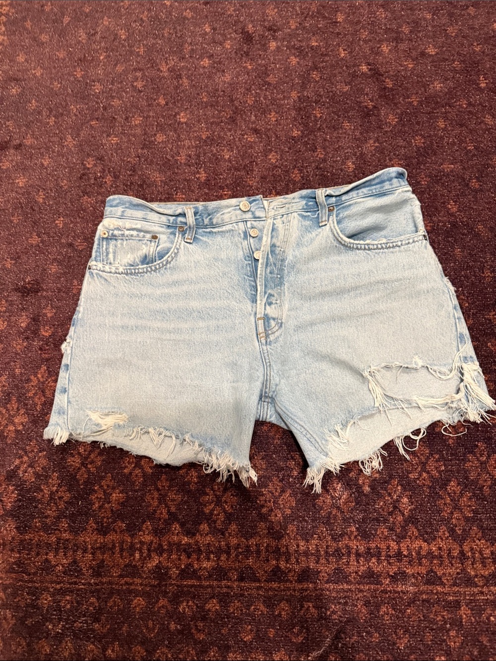 Agolde Riley Denim Shorts Size 32